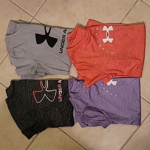 Under Armour Girl's Shirts YMD Medium Lot of 4
